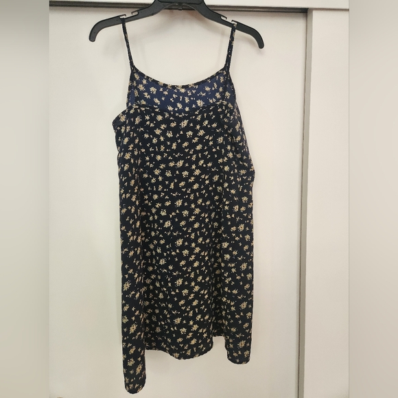 Select Clothing vintage 90's / Y2K Navy Floral Dress Medium - Picture 2 of 4